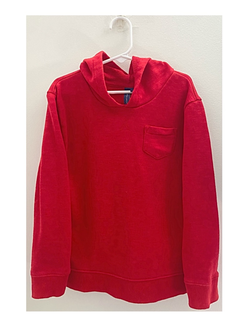 Janie and Jack Red Hooded Pullover Sweatshirt Size 7